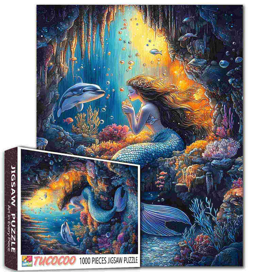 Mystical Mermaid in the Coral Reef Jigsaw Puzzle