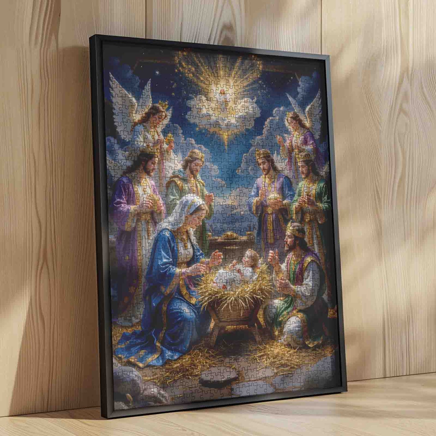 Nativity Angels Worship Scene Jigsaw Puzzle