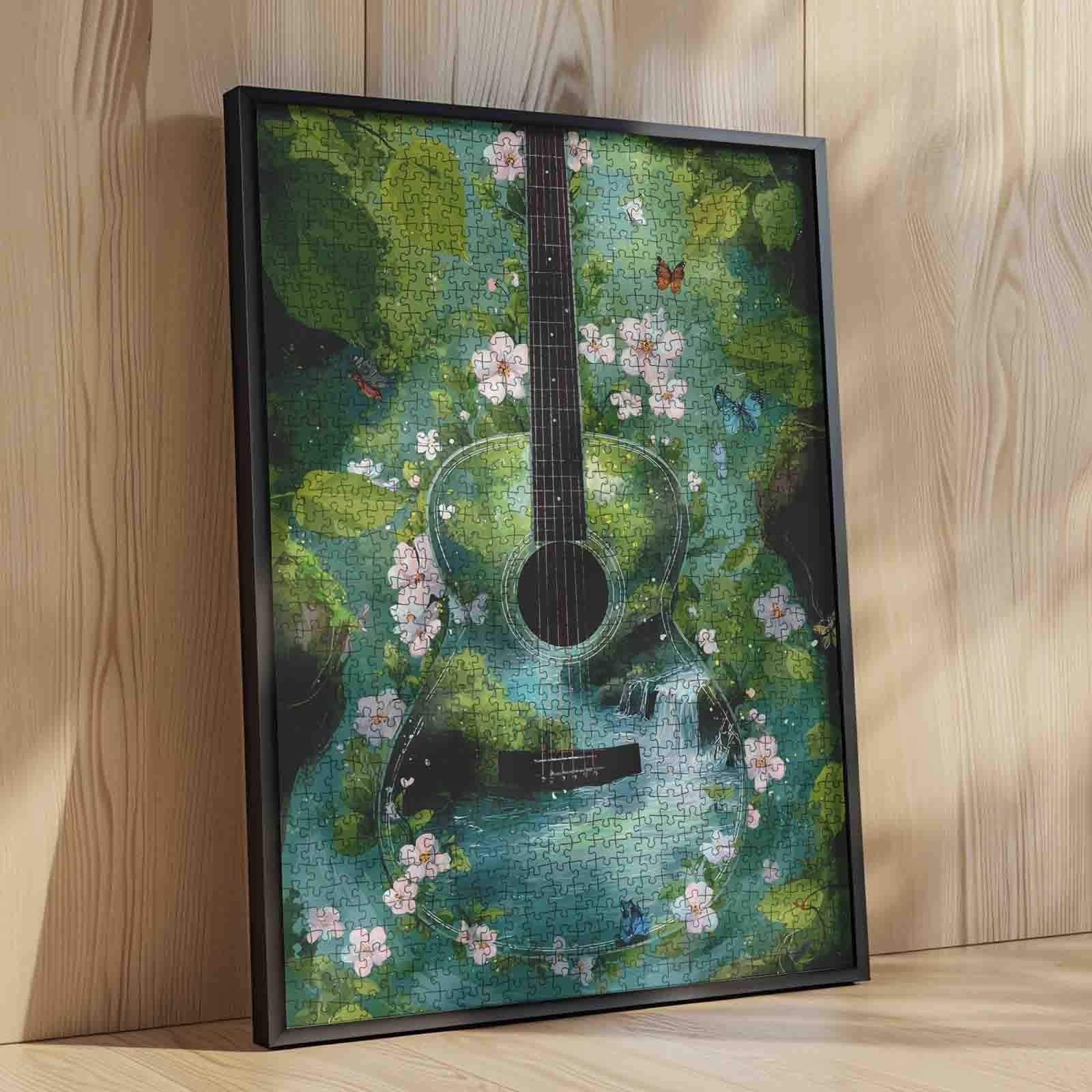 Nature Harmony Guitar Jigsaw Puzzle