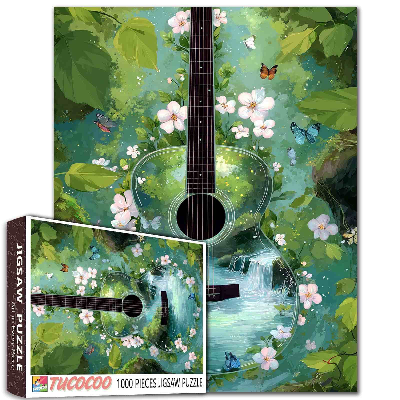 Nature Harmony Guitar Jigsaw Puzzle