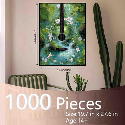 Nature Harmony Guitar Jigsaw Puzzle
