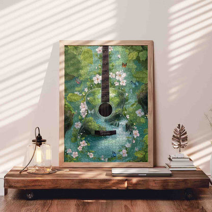 Nature Harmony Guitar Jigsaw Puzzle