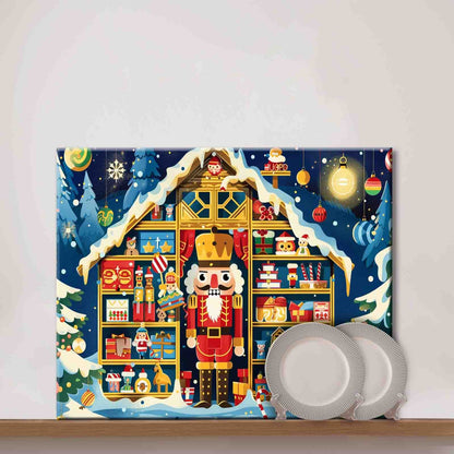 Nutcracker Gift House Paint by Numbers