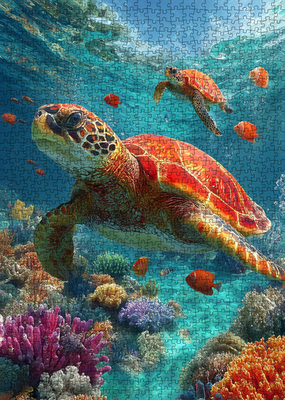 Ocean Turtle Paradise Jigsaw Puzzle
