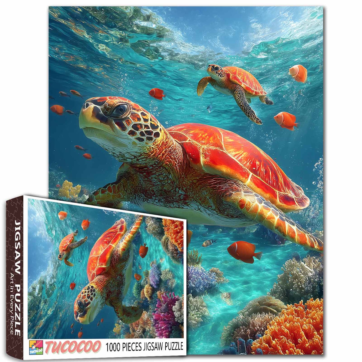 Ocean Turtle Paradise Jigsaw Puzzle