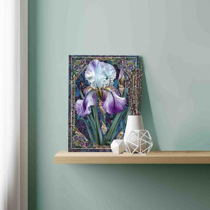 Ornamental Iris Bloom Paint by Numbers