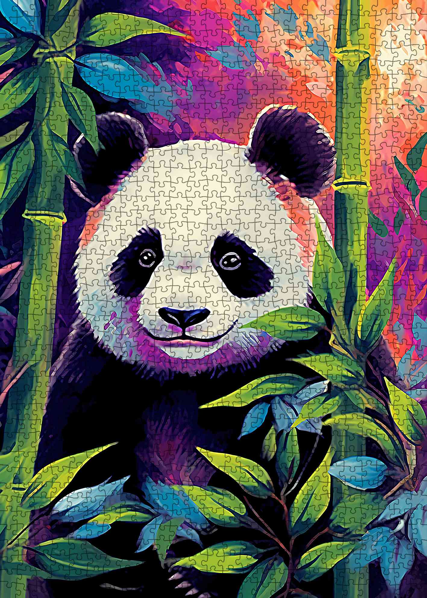 Panda in Bamboo Forest Jigsaw Puzzle