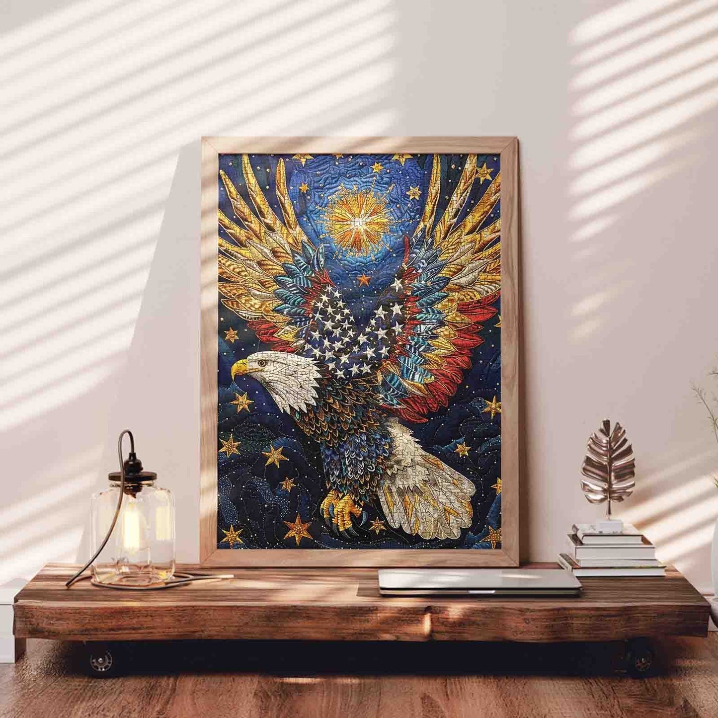 Patriotic Eagle Wings Jigsaw Puzzle