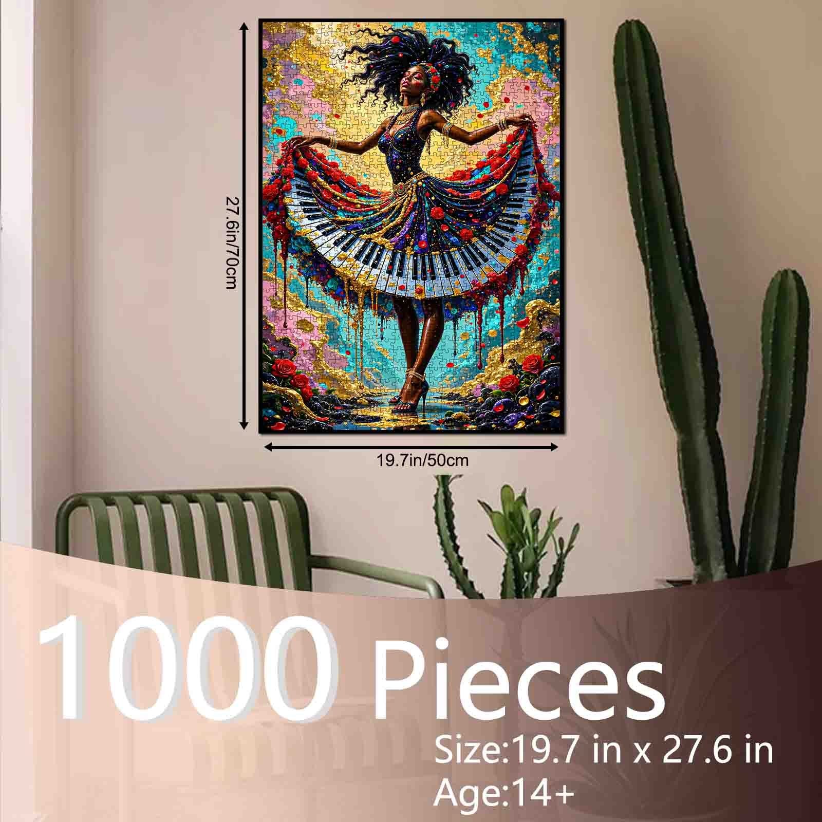 Piano Dress Melody Art Jigsaw Puzzle – Tucocoo