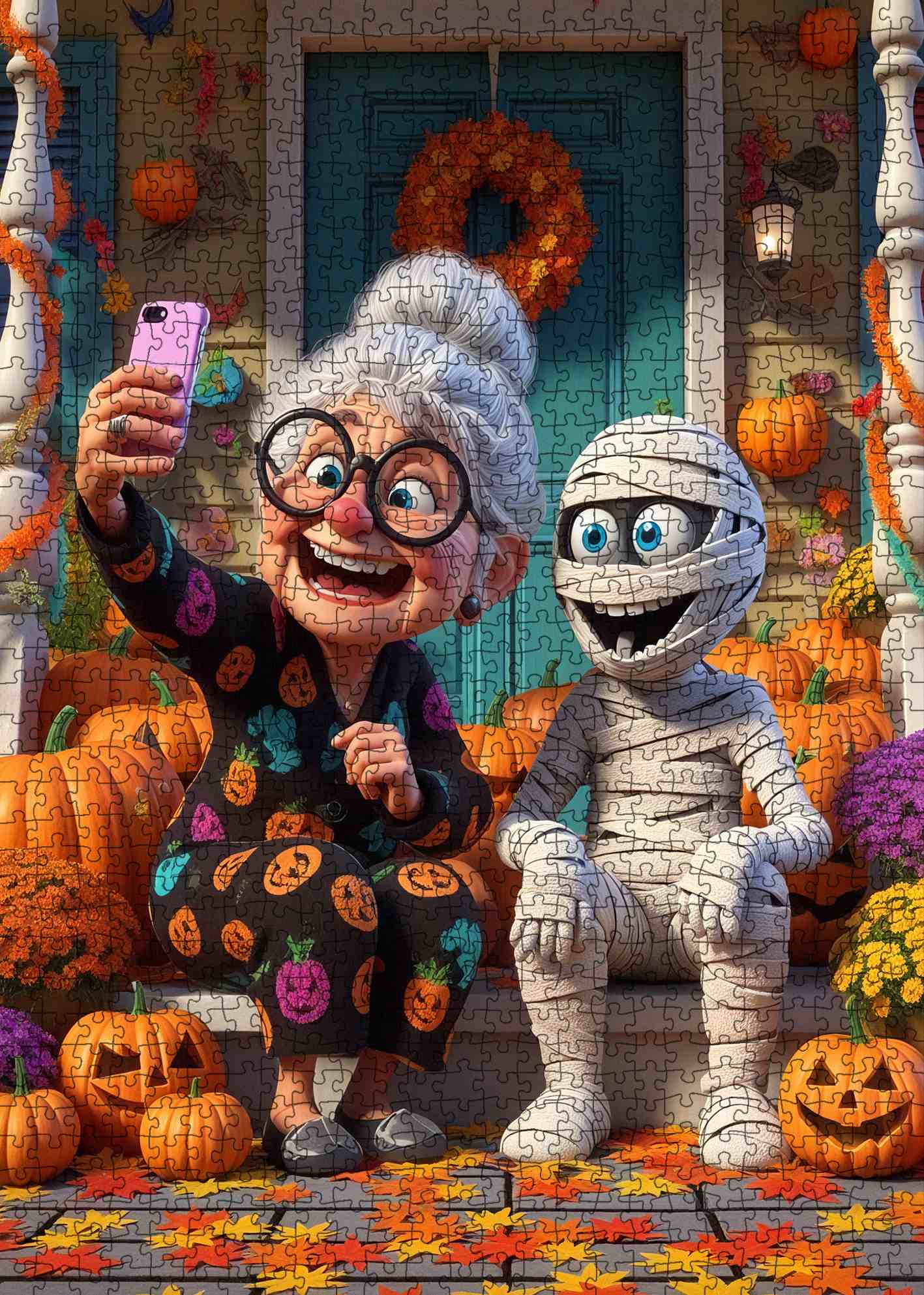 Playful Granny and Mummy Selfie Jigsaw Puzzle