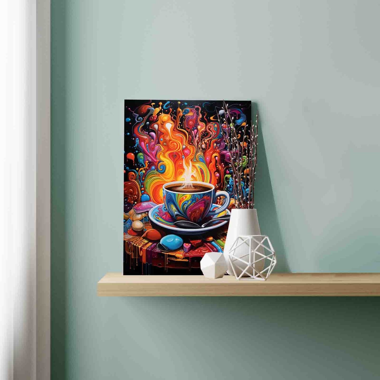 Psychedelic Coffee Paint by Numbers