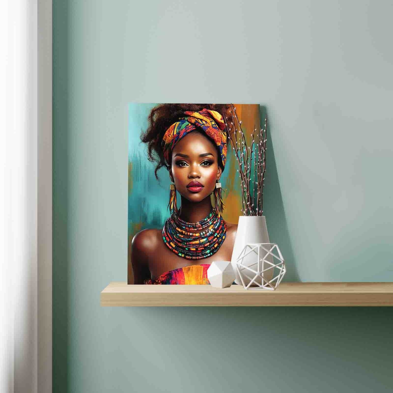 Radiant Tribal Beauty Paint by Numbers