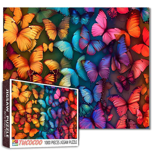 Rainbow Butterflies Jigsaw Puzzle
