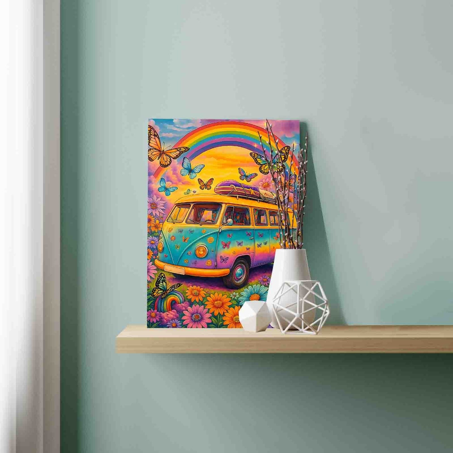 Rainbow Camper Adventure Paint by Numbers