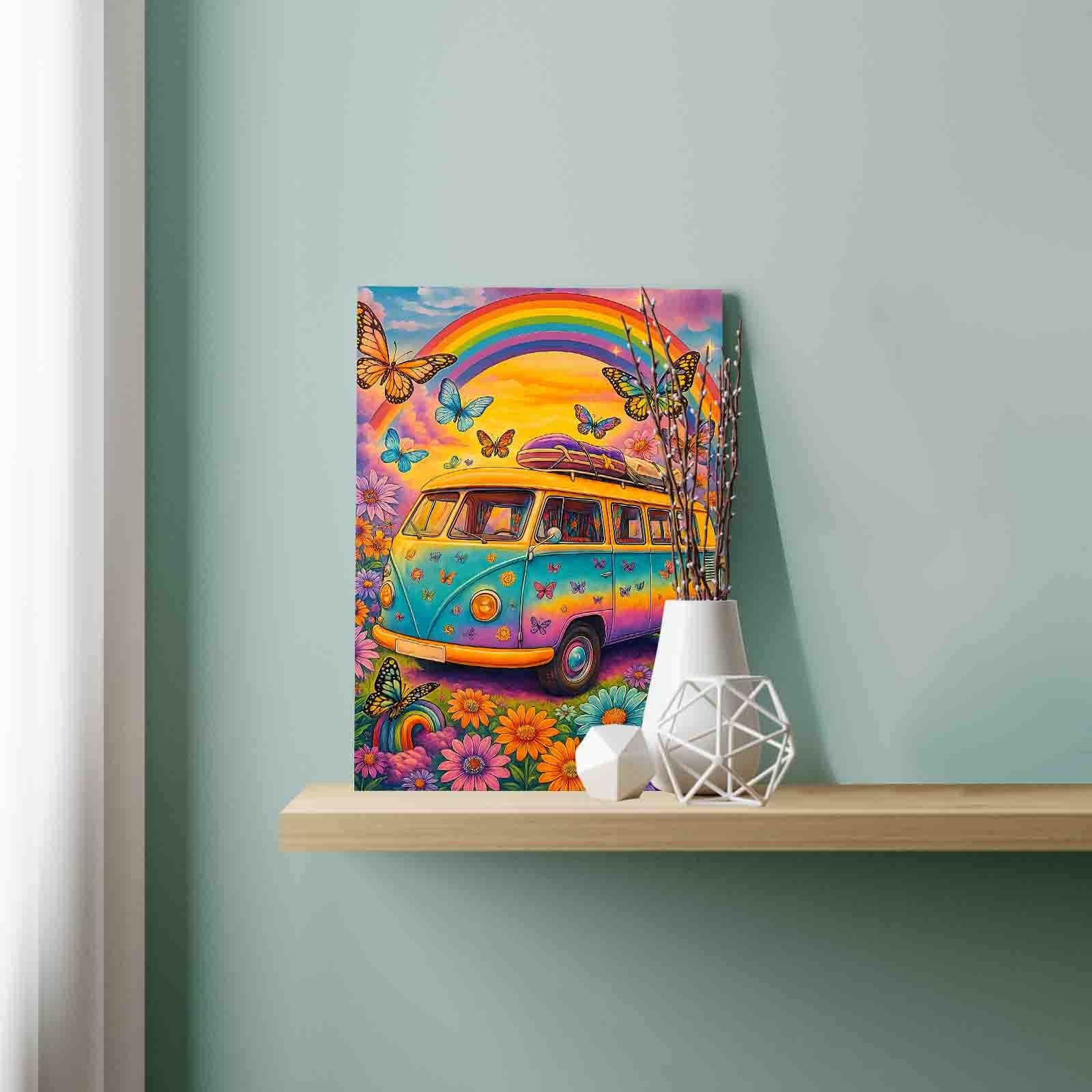 Rainbow Camper Adventure Paint by Numbers