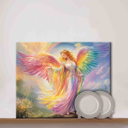 Rainbow Light Angel Paint by Numbers