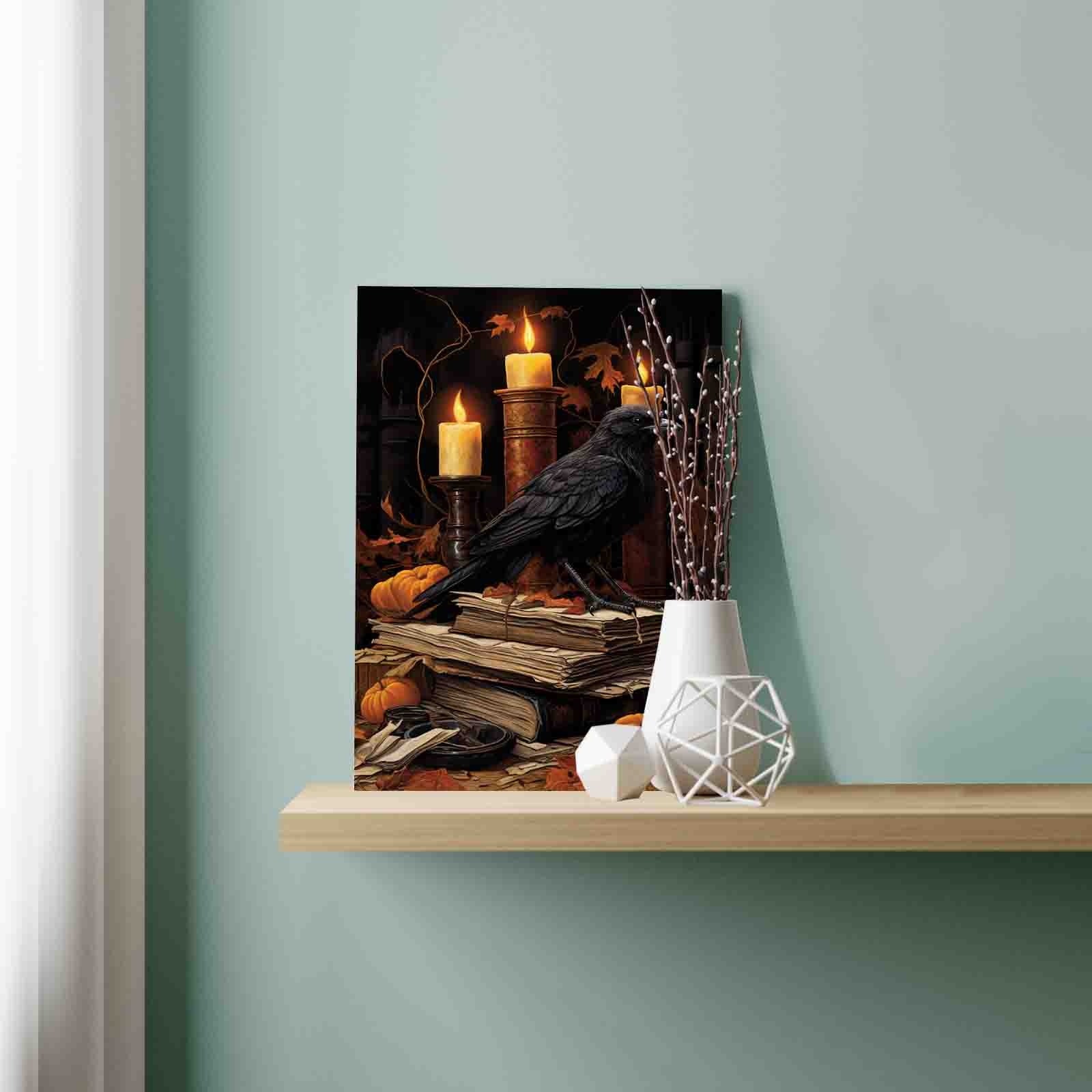 Raven Candle Ritual Paint by Numbers