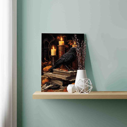 Raven Candle Ritual Paint by Numbers