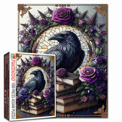 Raven and Roses Jigsaw Puzzle