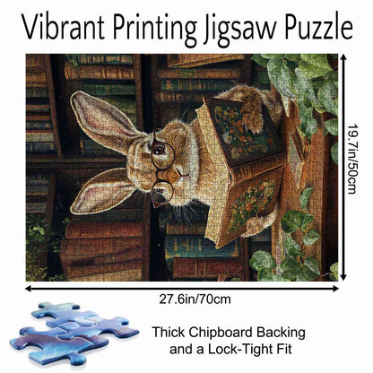 Intelligent Rabbit Reading Book Jigsaw Puzzle