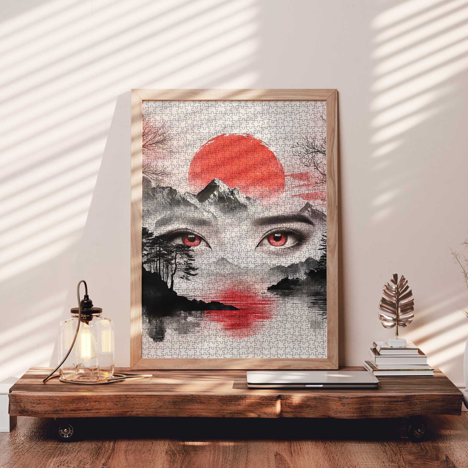 Red Sun Mountain Spirit Jigsaw Puzzle