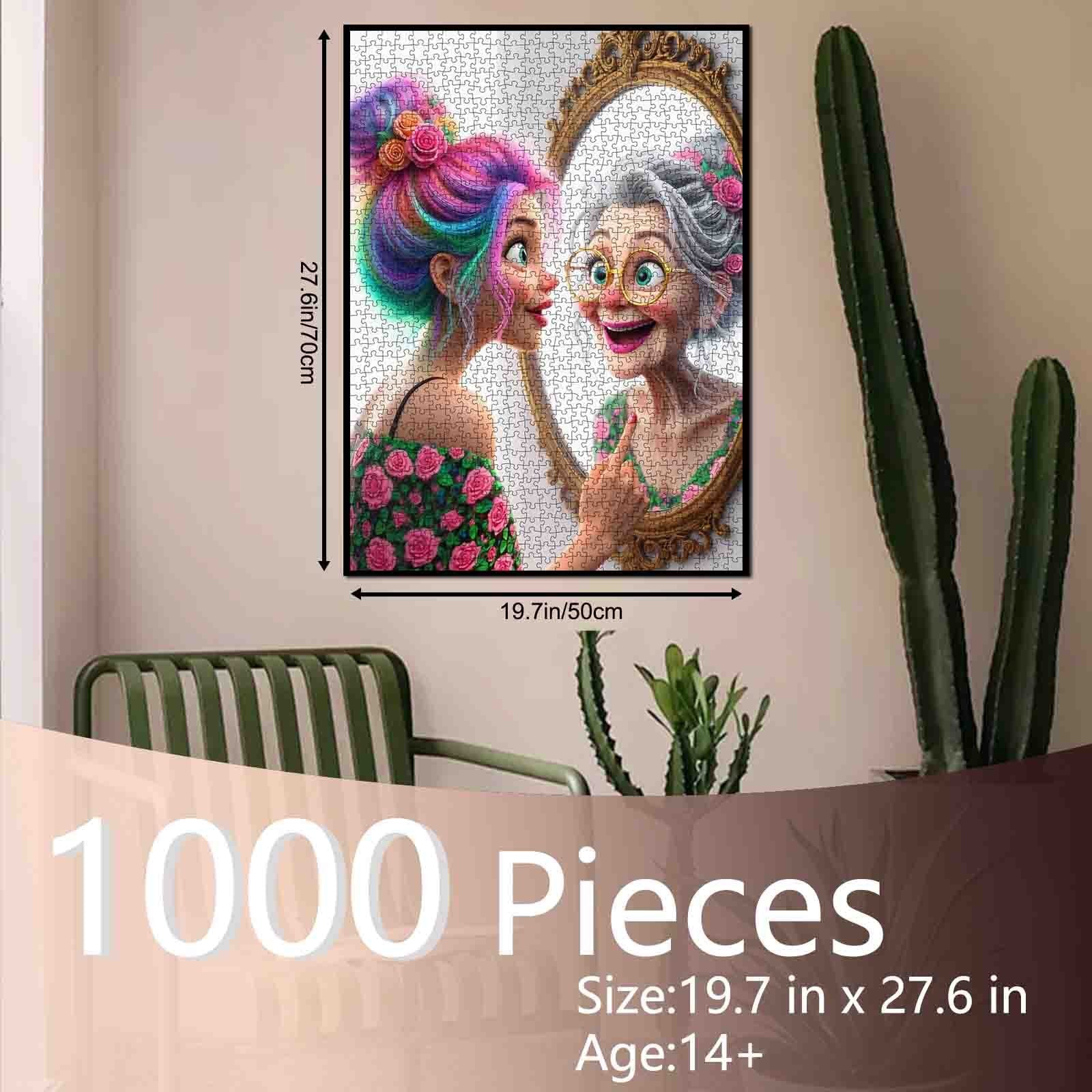 Reflection of Time and Blooming Soul Jigsaw Puzzle