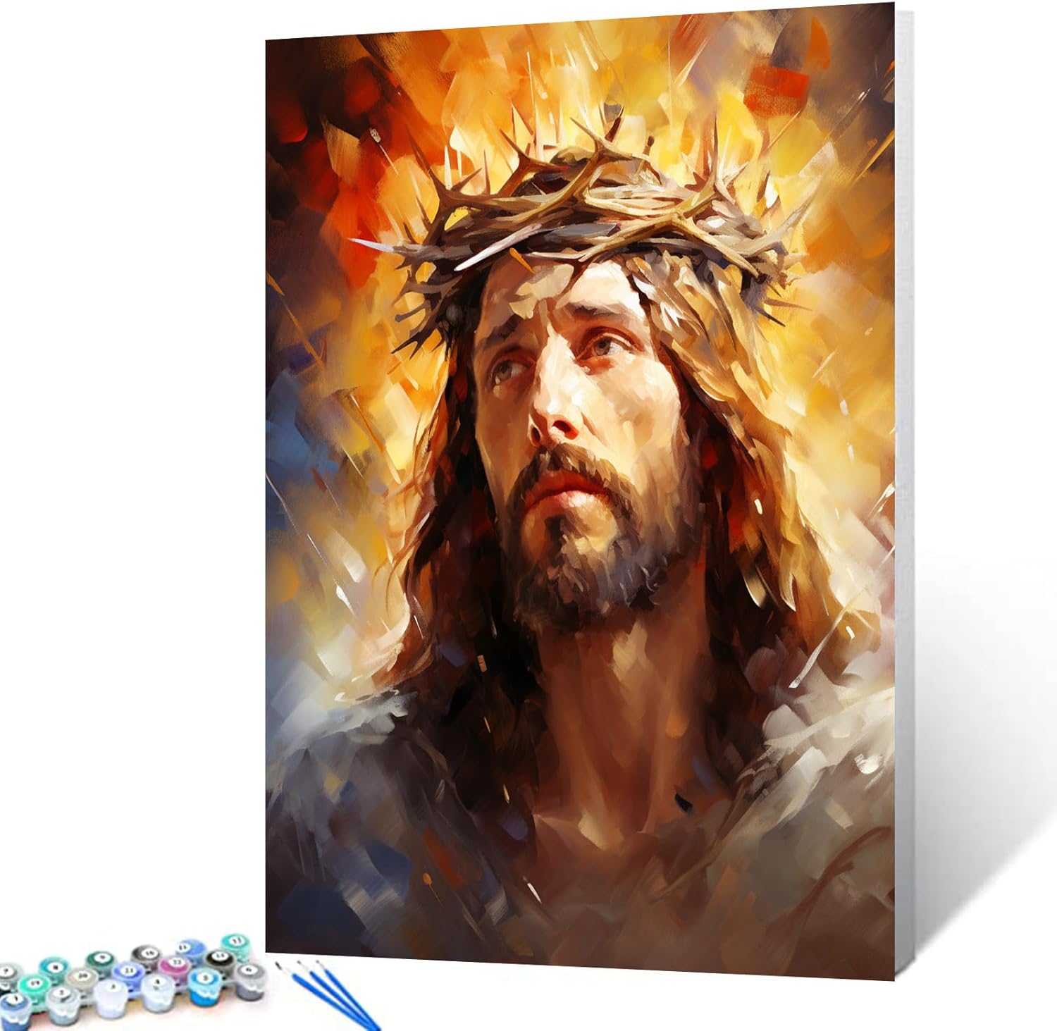 Jesus with Crown of Thorns Paint by Numbers