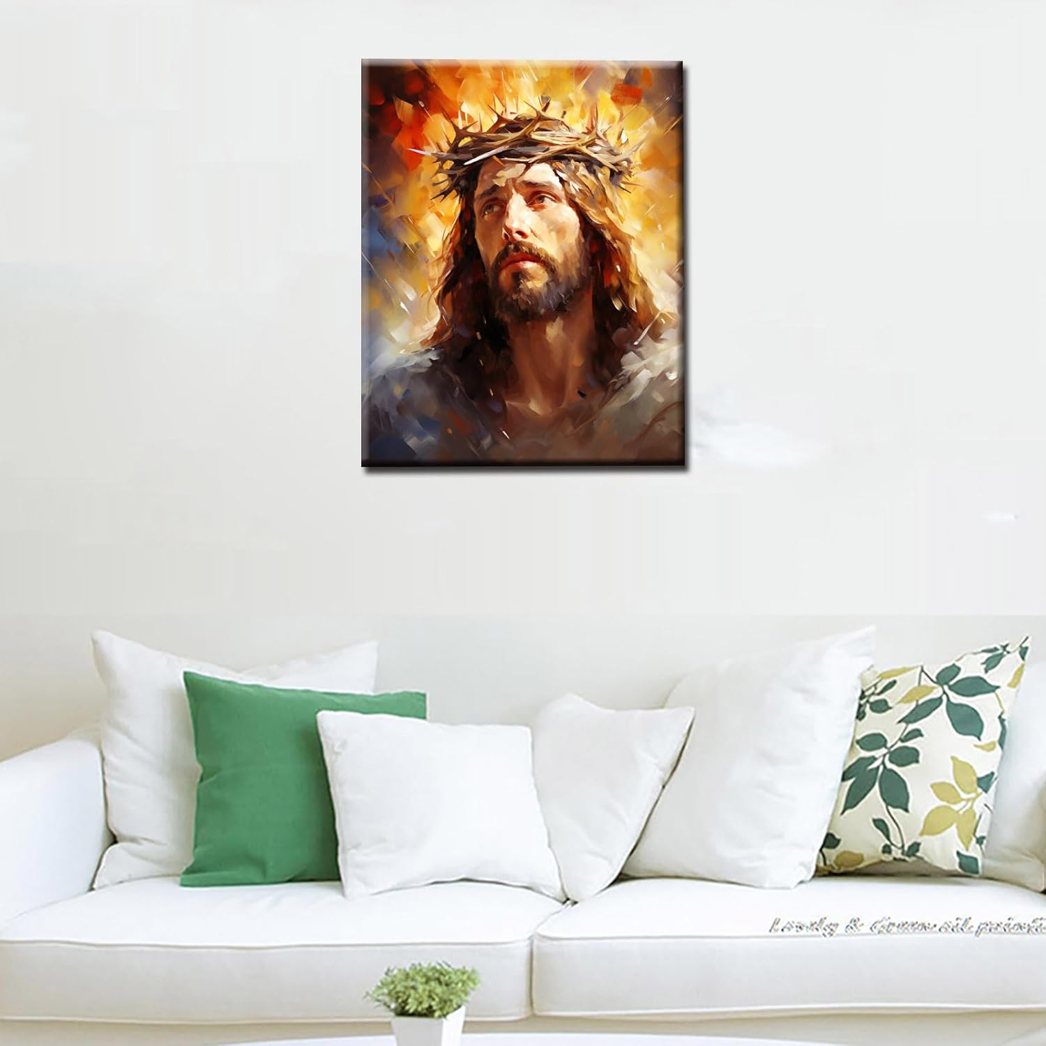 Jesus with Crown of Thorns Paint by Numbers