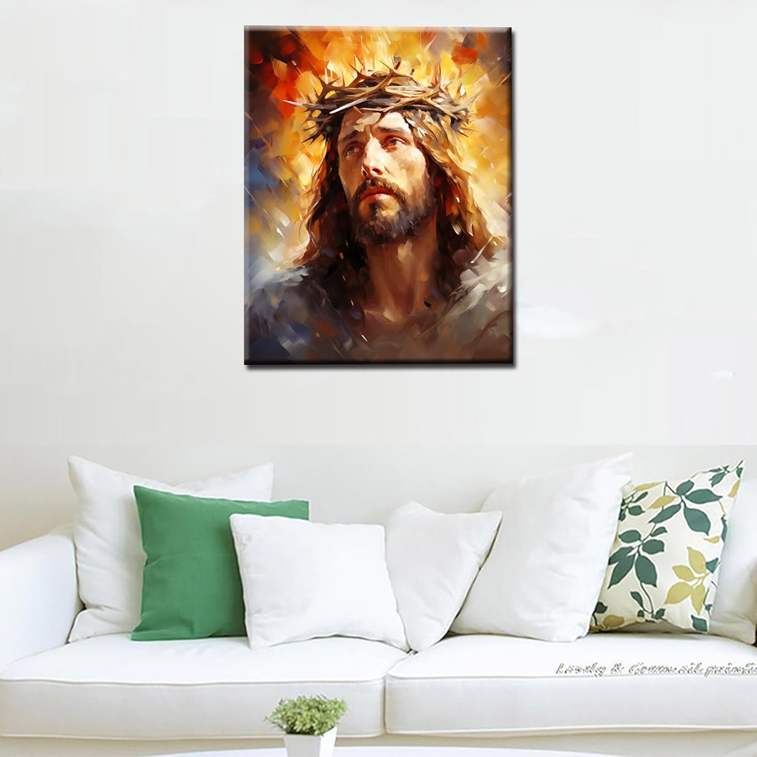 Jesus with Crown of Thorns Paint by Numbers