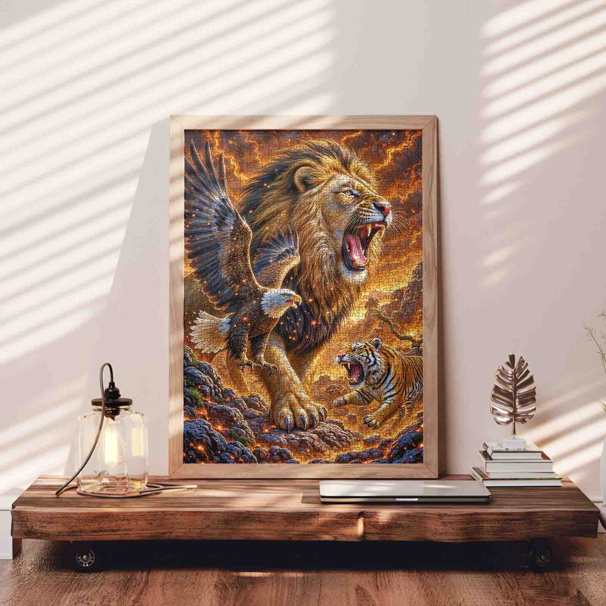 Roaring Wildlife Power Jigsaw Puzzle
