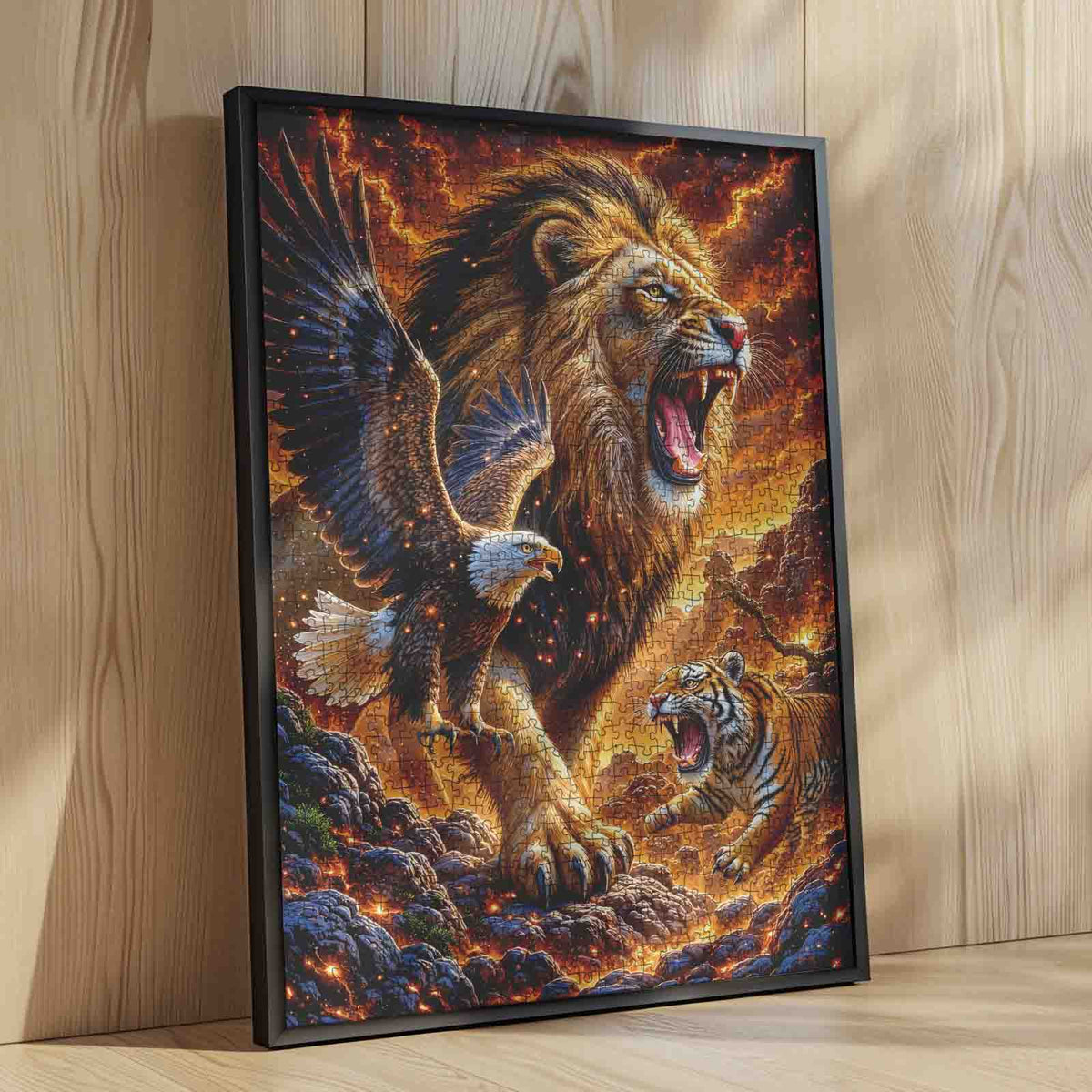 Roaring Wildlife Power Jigsaw Puzzle