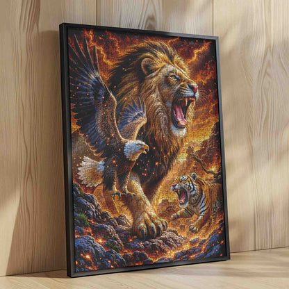 Roaring Wildlife Power Jigsaw Puzzle