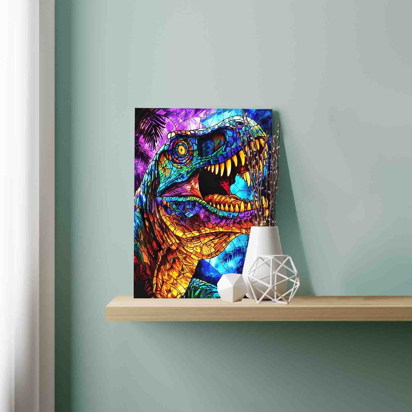 Roaring Dinosaur Paint by Numbers