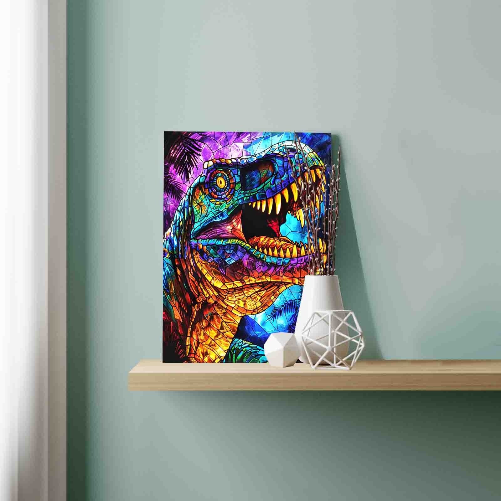 Roaring Dinosaur Paint by Numbers