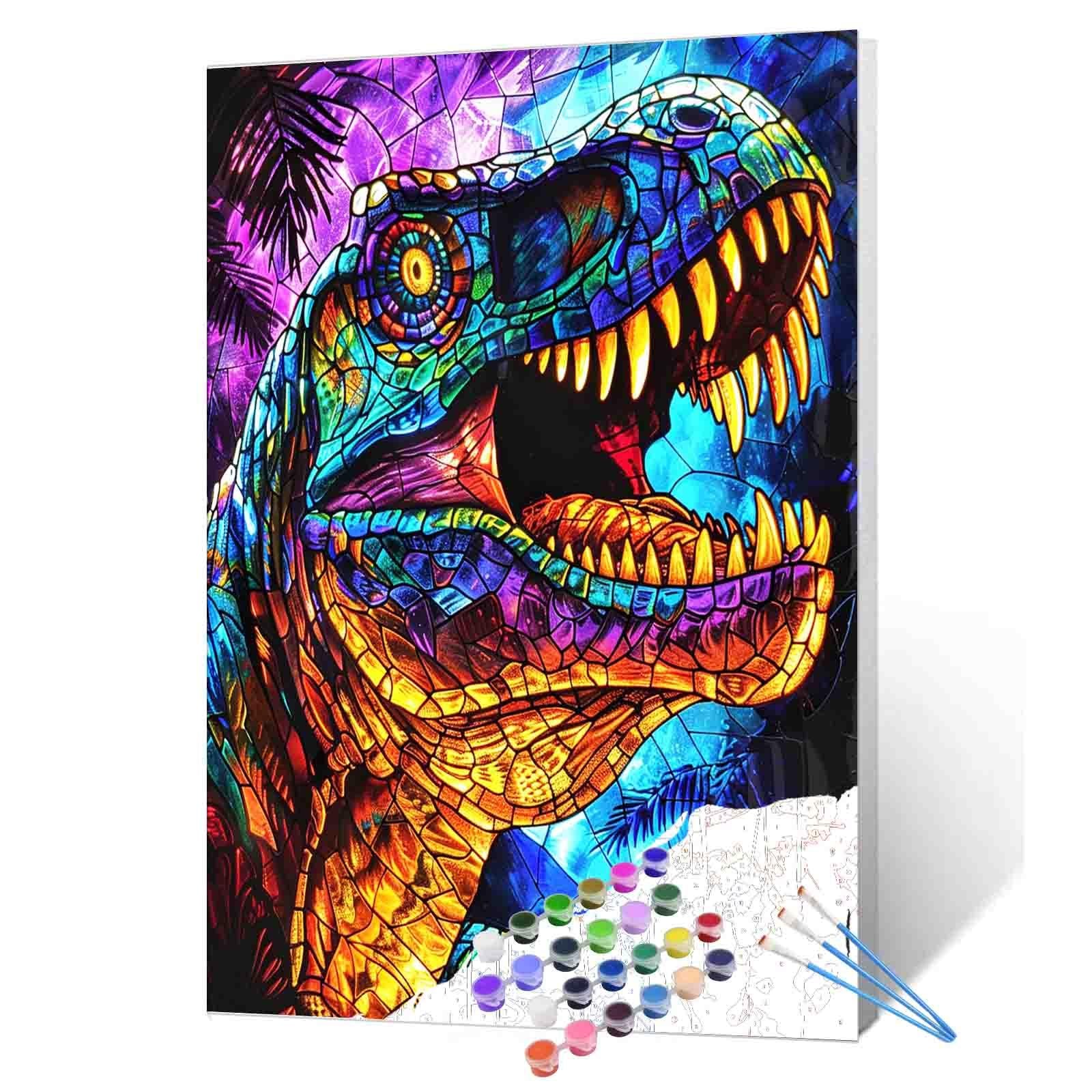 Roaring Dinosaur Paint by Numbers