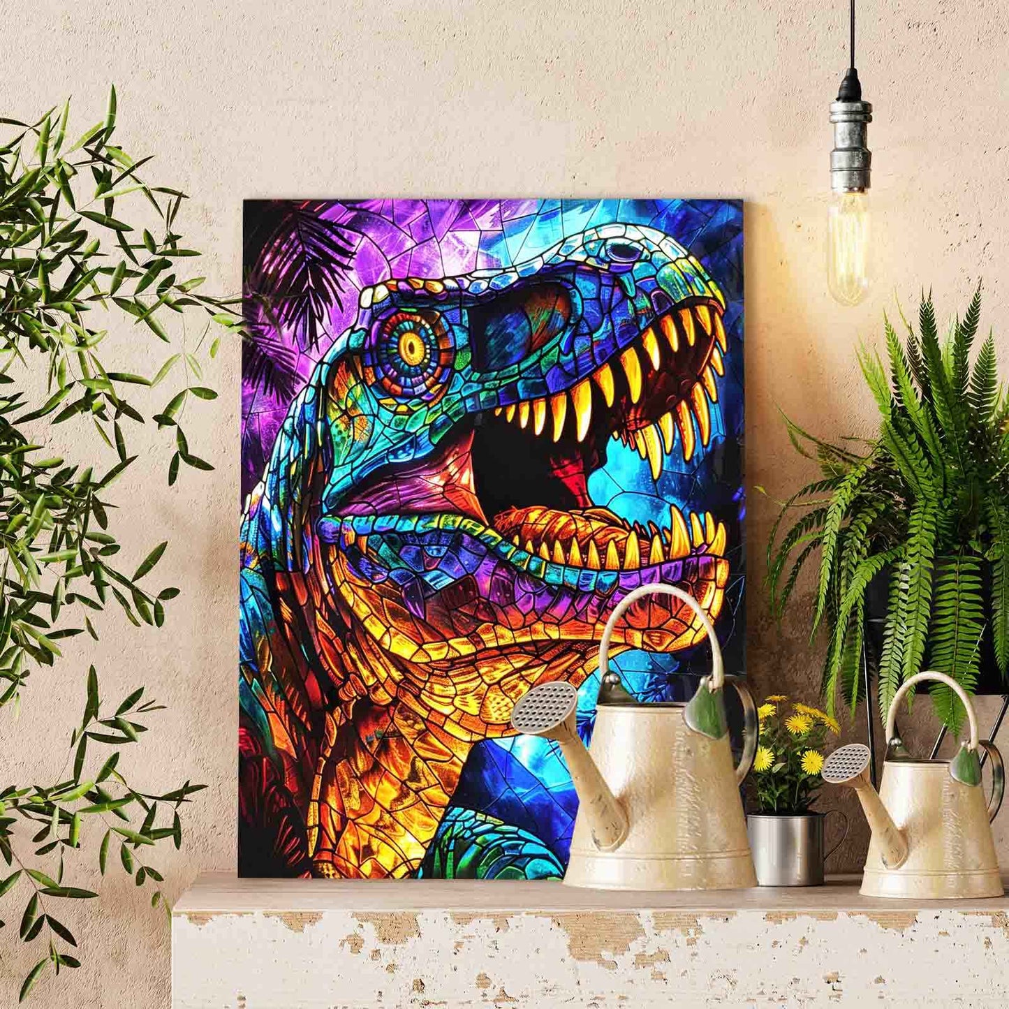 Roaring Dinosaur Paint by Numbers