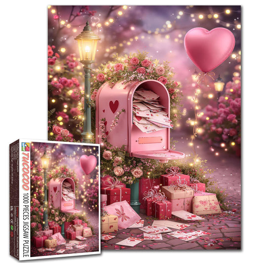 Romantic Love Letter Mailbox Jigsaw Puzzle