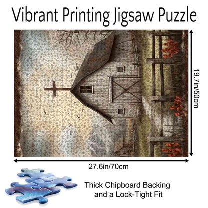 Rustic Faith Barn Jigsaw Puzzle