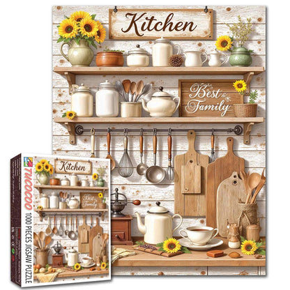 Rustic Farmhouse Kitchen Decor Jigsaw Puzzle