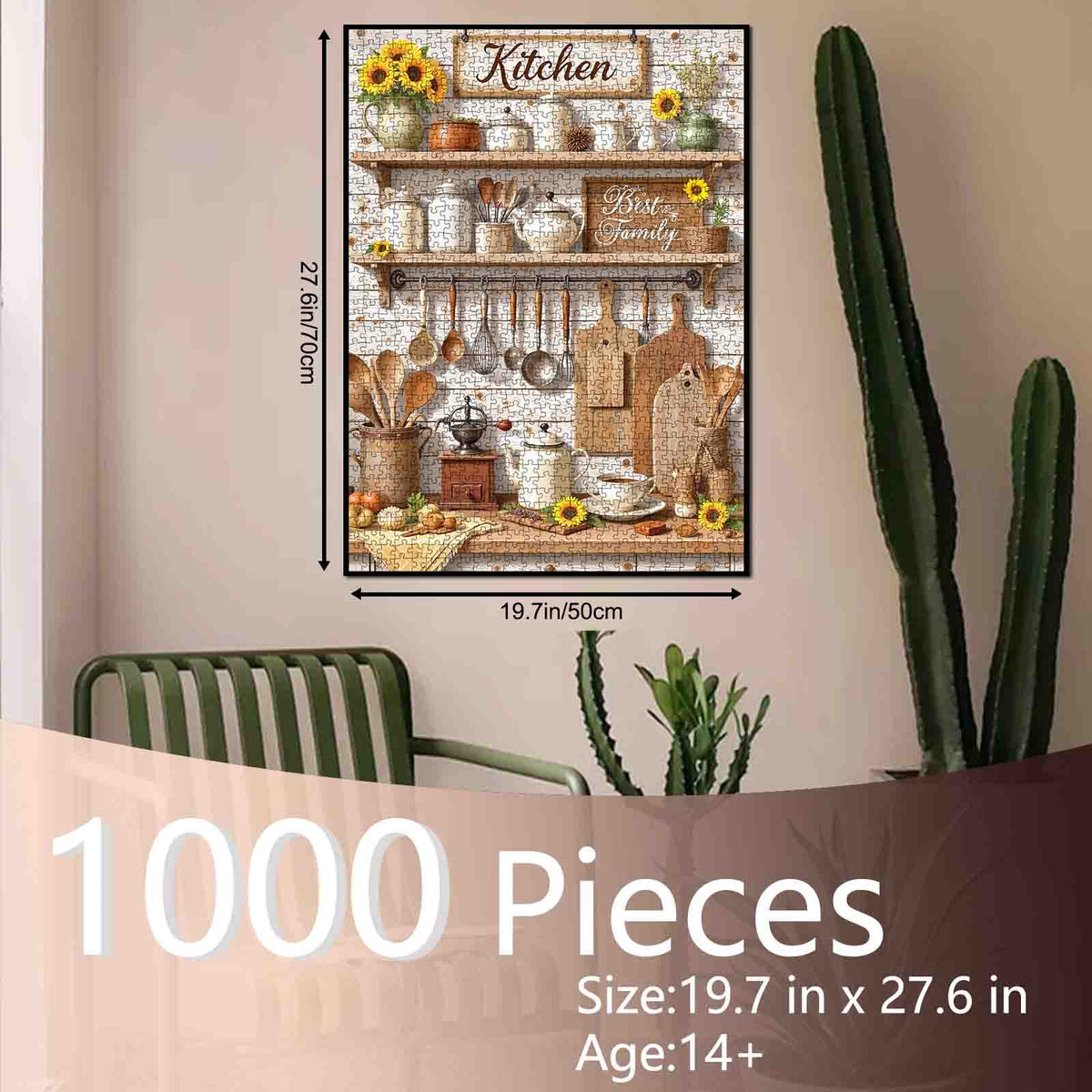 Rustic Farmhouse Kitchen Decor Jigsaw Puzzle