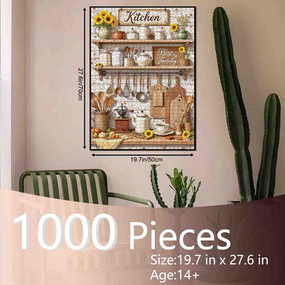 Rustic Farmhouse Kitchen Decor Jigsaw Puzzle