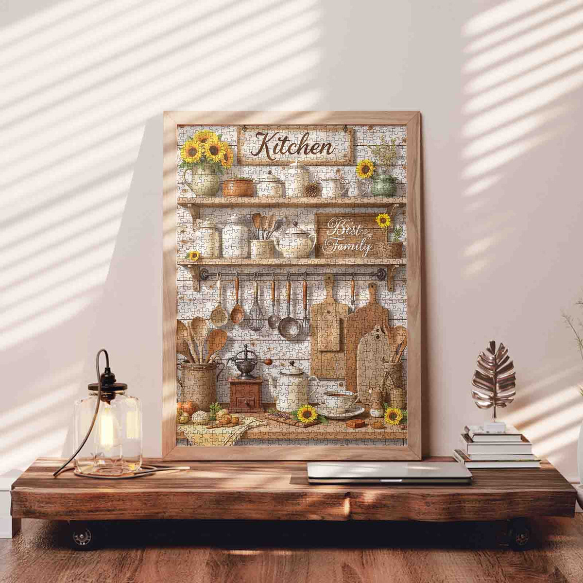 Rustic Farmhouse Kitchen Decor Jigsaw Puzzle