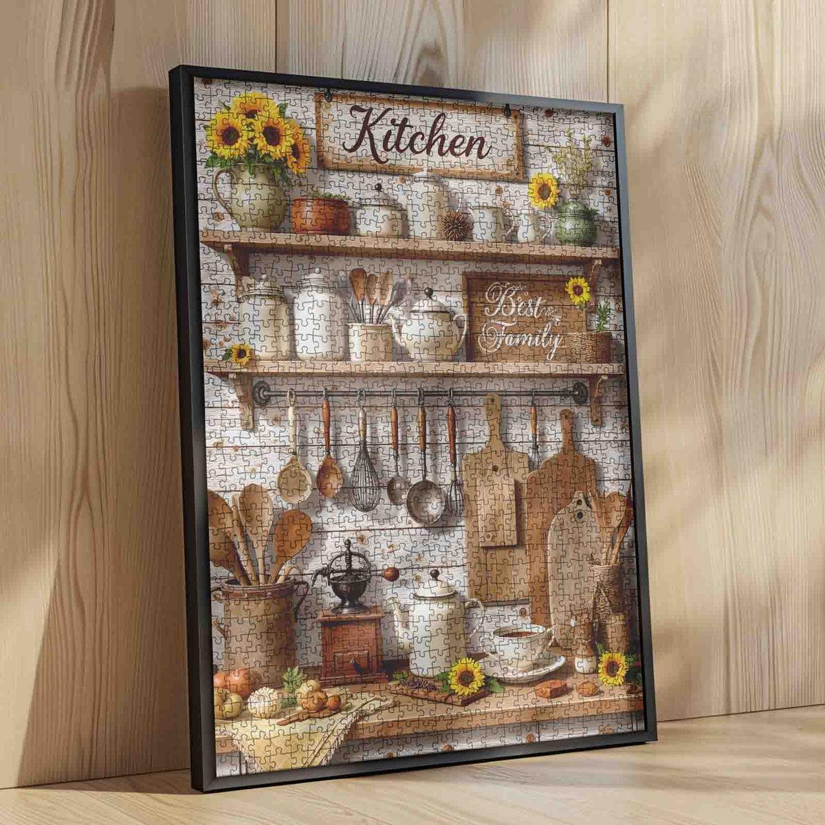 Rustic Farmhouse Kitchen Decor Jigsaw Puzzle