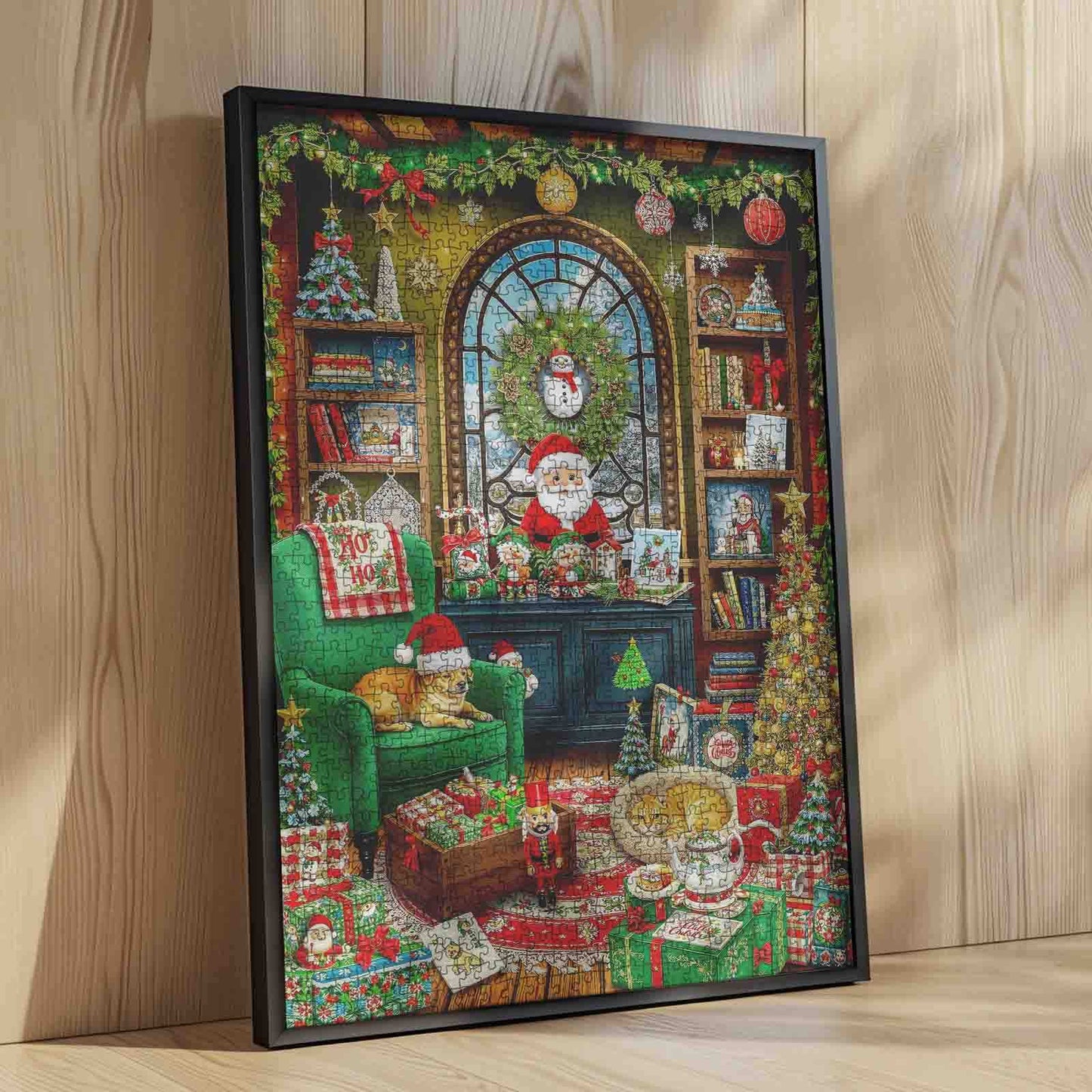 Santa Living Room Christmas Jigsaw Puzzle