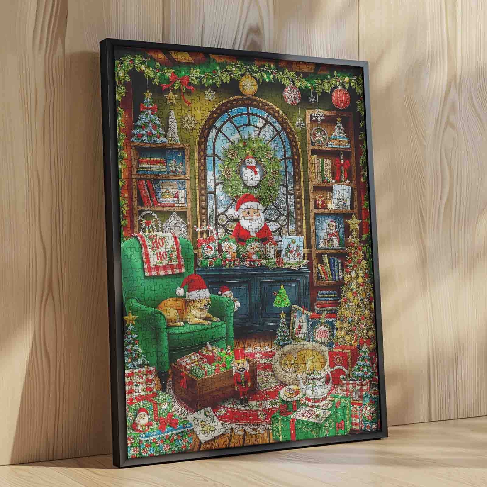 Santa Living Room Christmas Jigsaw Puzzle