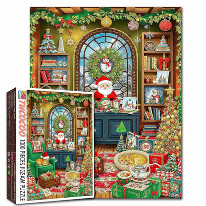 Santa Living Room Christmas Jigsaw Puzzle