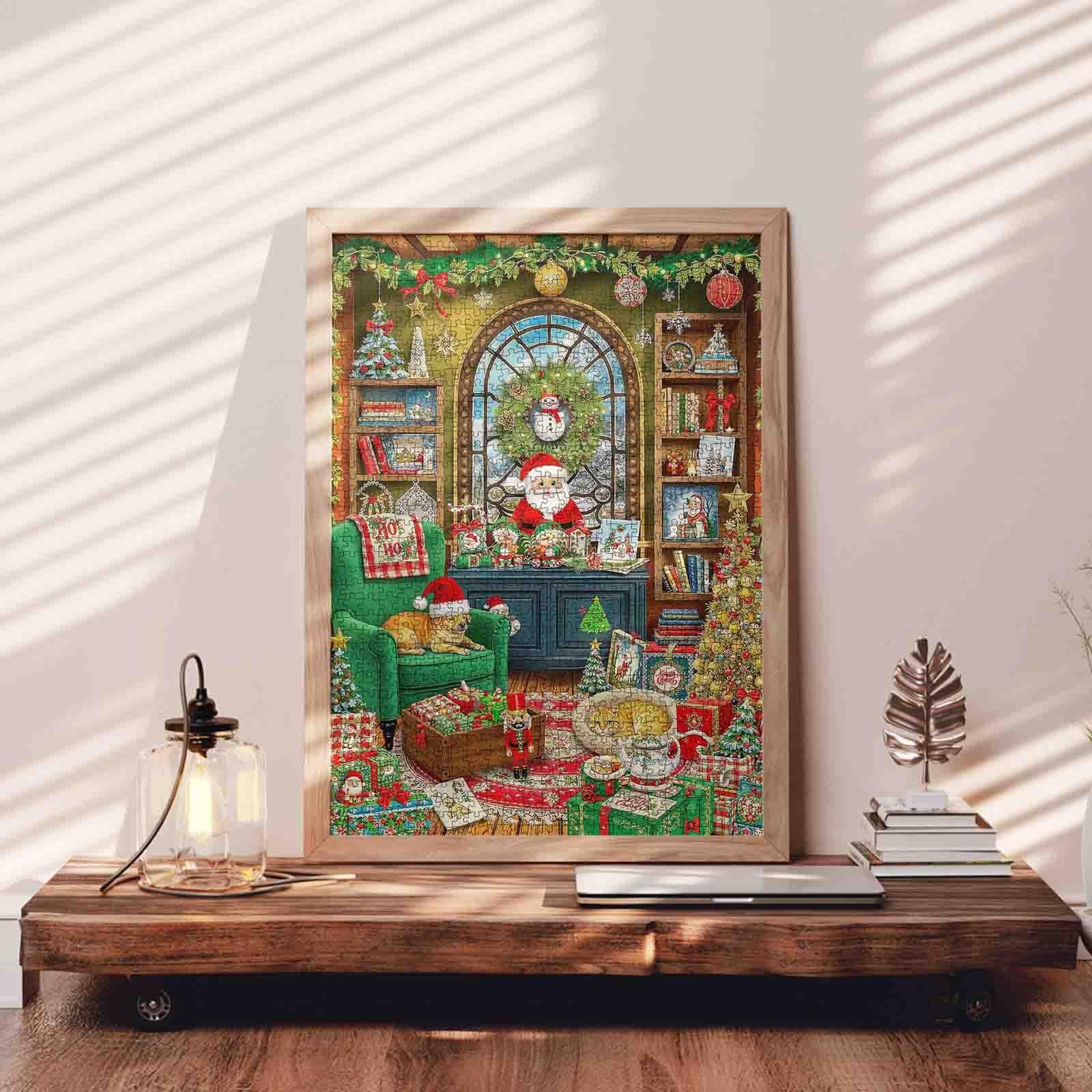 Santa Living Room Christmas Jigsaw Puzzle