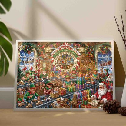 Santa's Busy Christmas Workshop Jigsaw Puzzle
