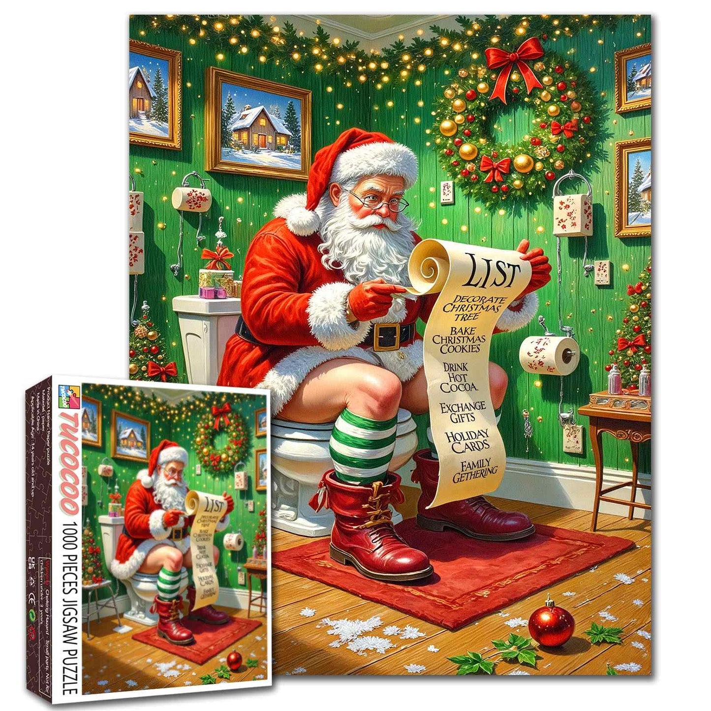 Santa’s Christmas Checklist Jigsaw Puzzle