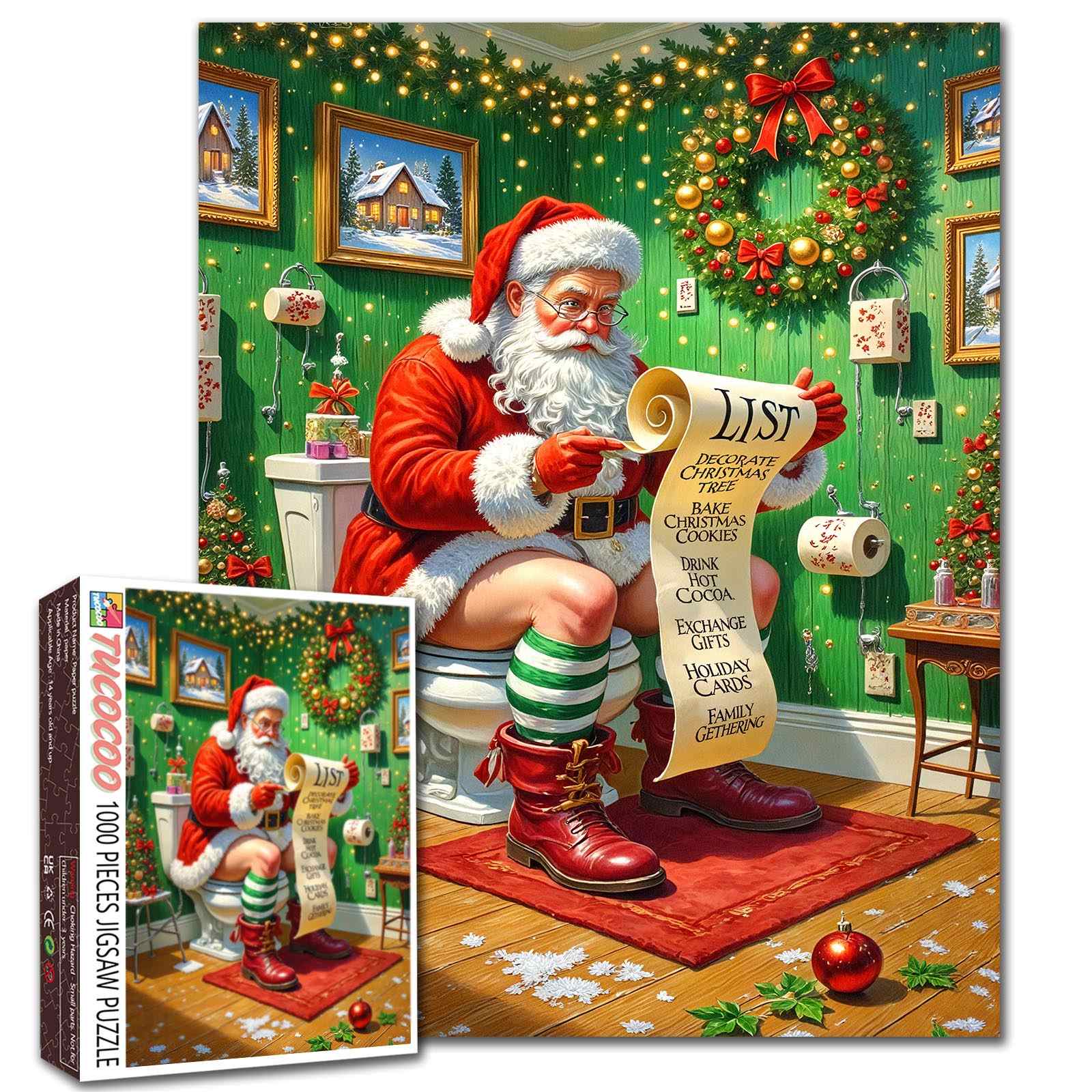 Santa’s Christmas Checklist Jigsaw Puzzle